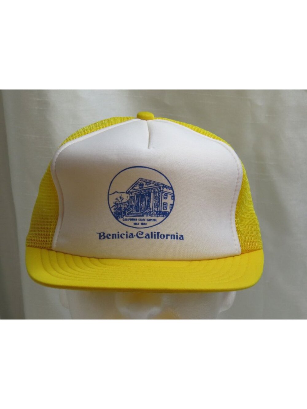Vintage Benicia California Hat California State Capitol Foam Trucker Snapback